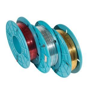 Colorful Plastic Pet Golden Metallic Spool Twist Tie