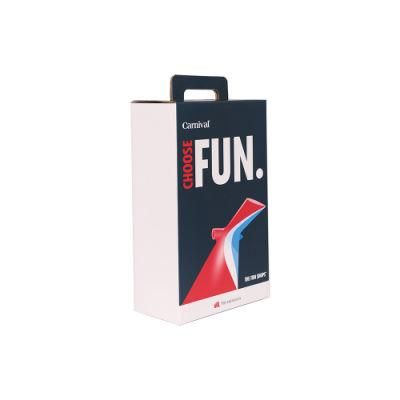 Milk Carton Style Corrugated Carton Paper Gift Box with Handle
