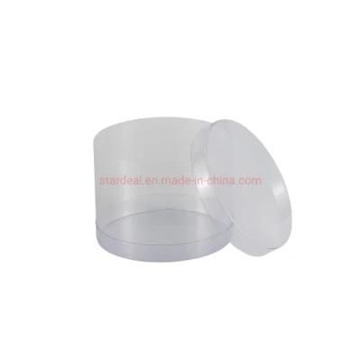 Clear PVC Cylinder Packaging Box for Gift