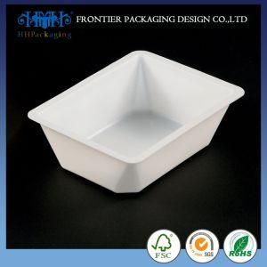 Supermarket PLA Blister Biodegradable Silver Gold Black White Clear PLA /PP/Pet/PS Food Packaging Box Plastic Tray