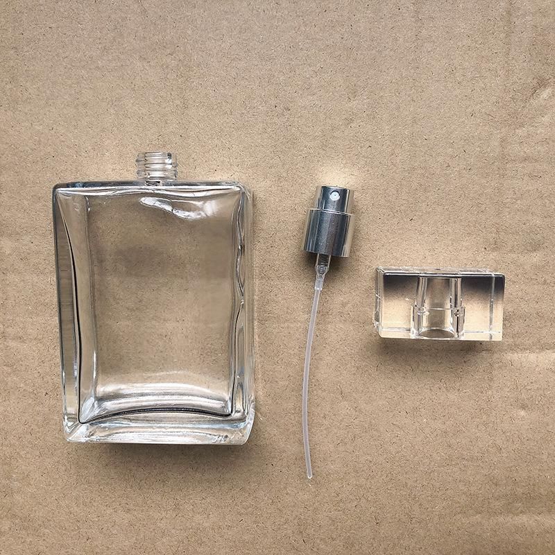 100ml Glass Spray Perfume Bottle Empty Refillable Transparent Travel Atomizer Mist Bottle Cosmetic Makeup Contain