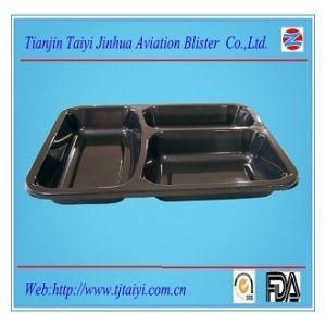 Three Compartment Plastic Tray