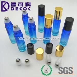10ml Ocean Blue and Sea Green Roller Glass Bottles with Metal Ball
