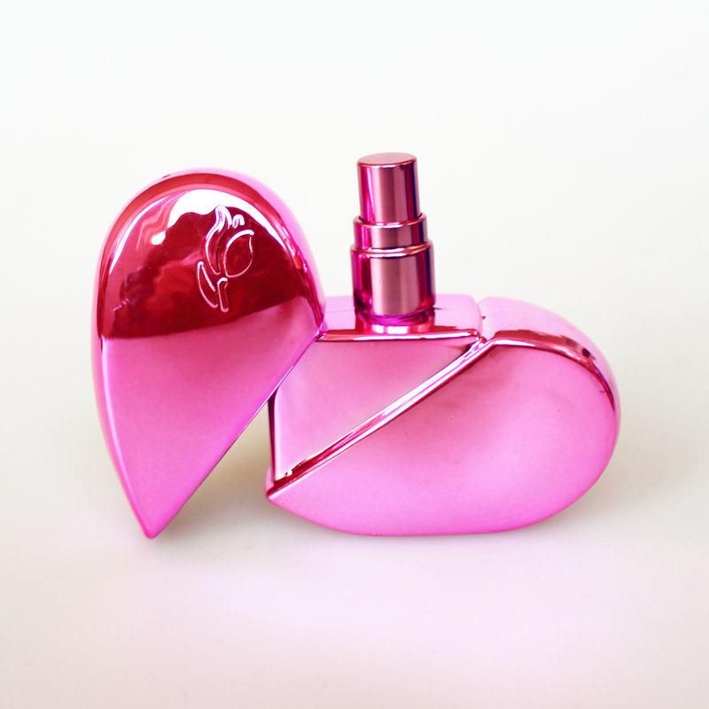 25ml Heart Shaped Glass Perfume Bottles with Spray Refillable Empty Perfume