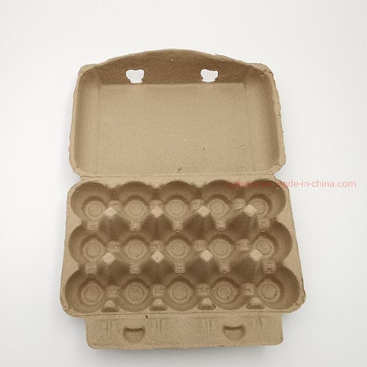 Paper Pulp Tray 30 Egg OEM Accepted Cardboard 30 Holes Egg Tray with Lid