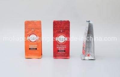 Matt Finish Black Ziplock Roasted Coffee Bag Pouches Flexible Packaging