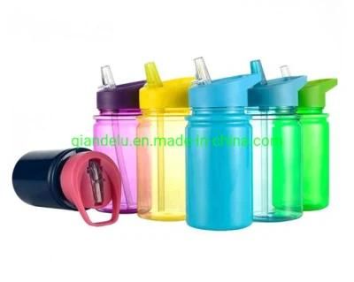 Water Bottle for Kids Custom OEM Plastic Tritan Straw Drinking Children School BPA Free