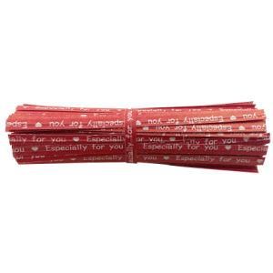 Logo Printed Packaging Paper Twist Wire Tie for Food