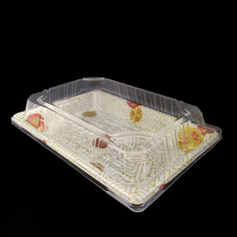 Custom Supermarket Take Away Container Sushi tray Packaging Food Box