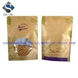 Custom Printed Aluminized Kraft Paper Packing Pouch with Window