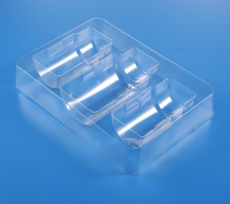 OEM disposible clear plastic packaging tray cosmetic blister (PVC blister)