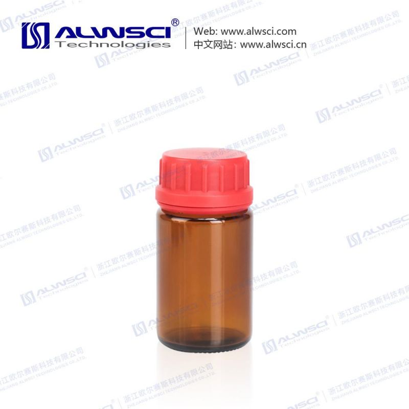 Alwsci New Item 200ml Amber Glass Bottle with Tamper-Evident Screw Cap for Chromatography