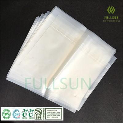 100% Biodegradable Clothing Apparel Packaging Bag Compostable Custom Printed Glue Strip Plastic Bag