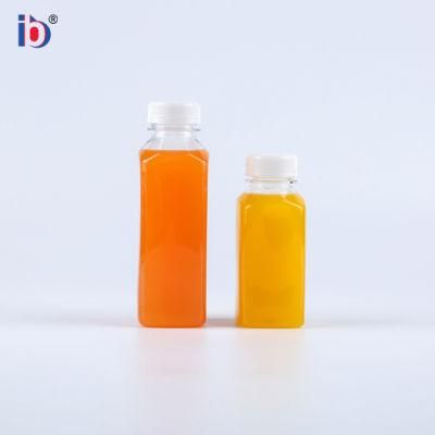 Kaixin Food Grade Plastic Juice Bottle Empty Pet Beverage Bottle with Screw Cap Closure