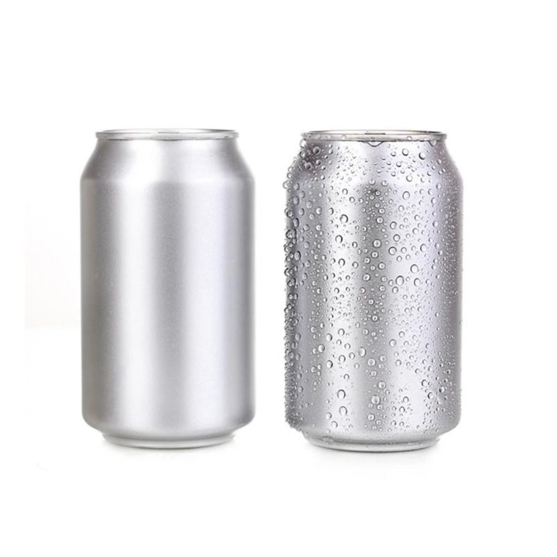 330ml Sleek Customized Aluminum Cans with Easy Open Lids for Beer Juice Beverage