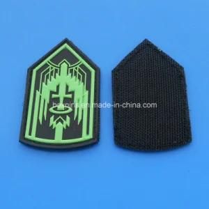 Glow in The Dark Rubber Patch with Magic Tape Back