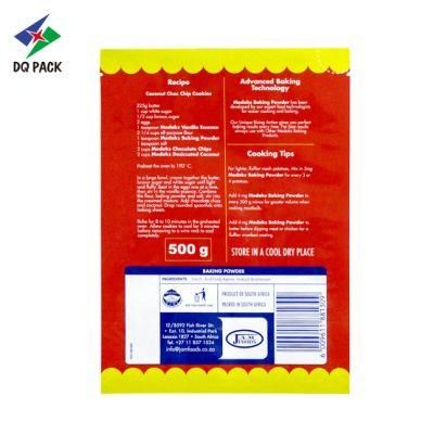 3 Side Sealed 500g Baking Powder Plastic Bag Retort Pouch Perforated Food Pouch Packaging Bag