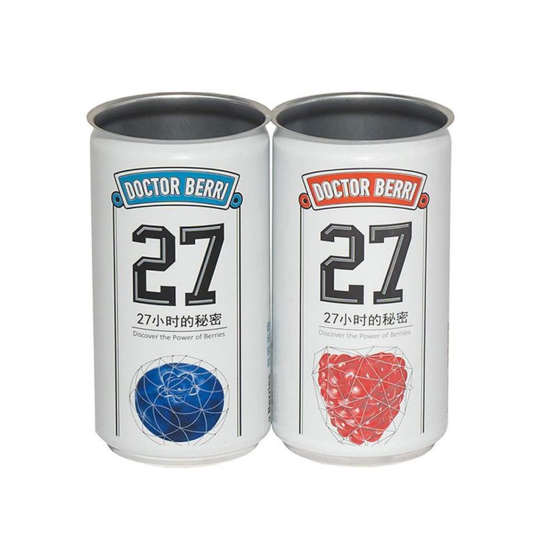 Slim 185ml Aluminum Cans with 200 Can Ends with Print Logo for Beer and Beverage Facility with Cannming Machine Line