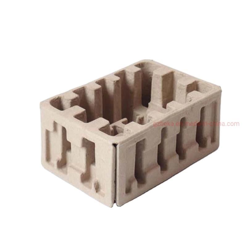 Molded Pulp Case for Toy Components Bottle Protection Cushion Packaging Home Appliance Insert Tray with Lid