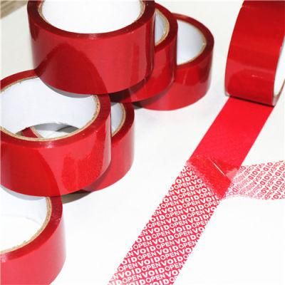 Tamper Evident Open Void Security Packing Tape for Carton Box Sealing