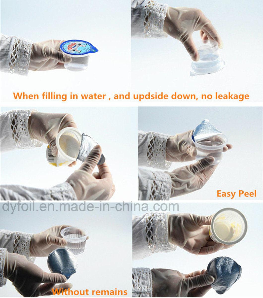 Easy Peel Embossed Aluminium Foil Lids for Plastic Container