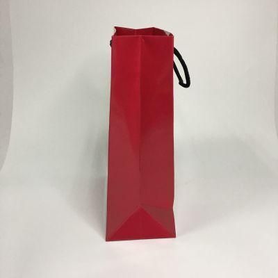 Custom Design Gift Packing Paper Bag Strong Thick Paper Bag Fancy Paper Bag Rope Silk Handle Customizable Size