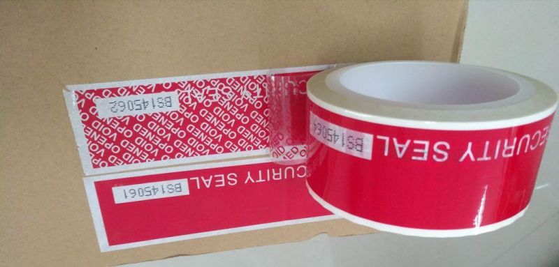 Tamper Evident Security Packing Tapes with Serial No