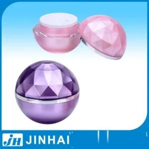 (T) Colorful Spherical Plastic Cosmetic Jar for Lotion