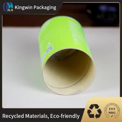 Kraft Paper Box Packaging Tube Metal Lid Premium Customized Airtight Packaging