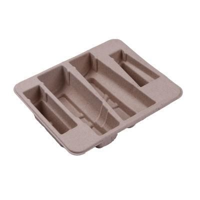 Custom Biodegradable Sugarcane Molded Pulp Paper Tray