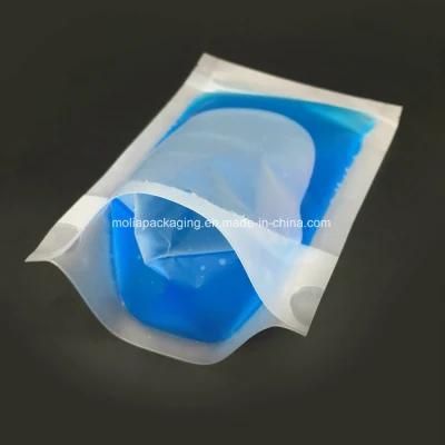 Plastic Clear Drink Pouches with Straw, No Leakage Drink Reusable Juice Bags, Stand up Disposable Drink Pouch Smoothie Bag BPA Free