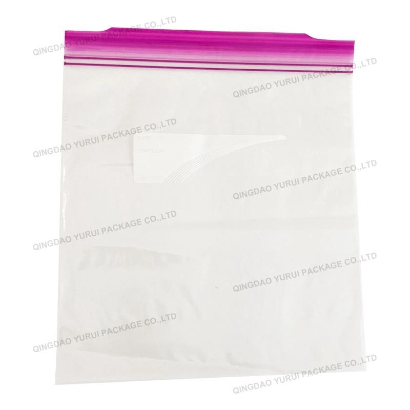 China Manufacturer Hotsale LDPE Transparent Double Ziplock Bag Waterproof and Leakproof Bags for Packaging