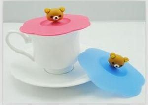 High Quality Plastic Cup Promotional 3D Silicone Cup Lid (CC-158)
