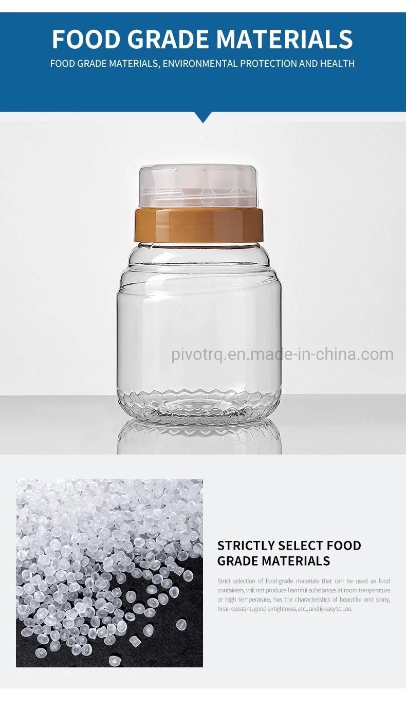 700g Clear Plastic Bottle for Honey Packaging Food Grade Honey Jars