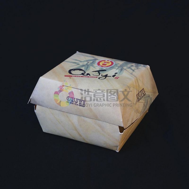 Custom Packaging Box for China Wholesale Hamburger Hotdog Chips Packaging