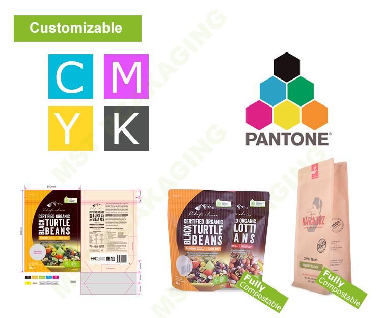 Custom Printed Compostable Biodegradable Clothes Garment Packaging Bags