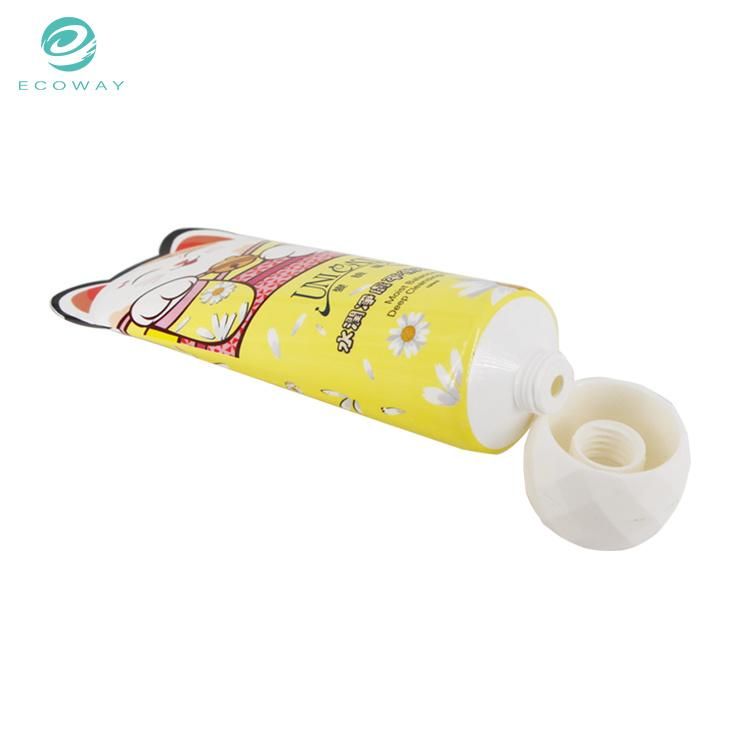 100ml Cat Avatar White Note Head Spherical Edge Screw Cap Face Wash Tube