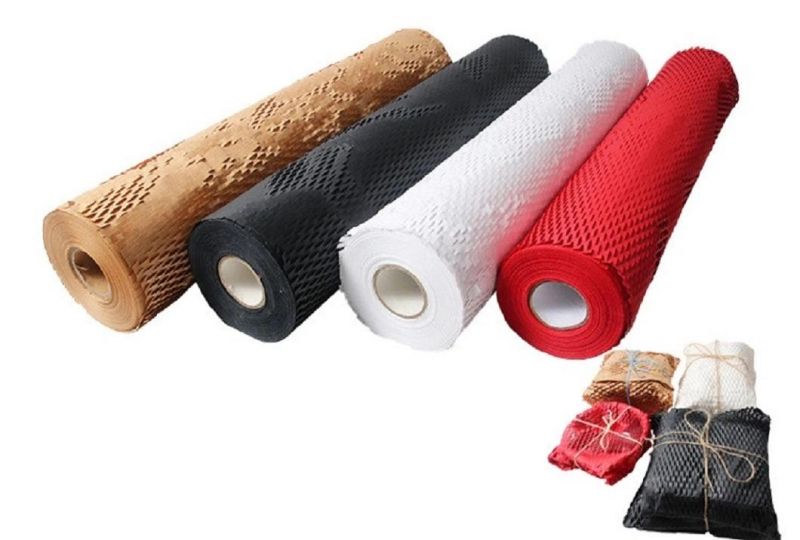 100% Recyclable Protective Wrapping Filling Buffer Packaging Honeycomb Cushion Paper