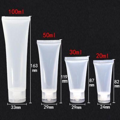 20ml 30ml 50ml 100ml Empty Plastic Portable Tube Squeeze Cosmetic Emulsion Lotion Bottle