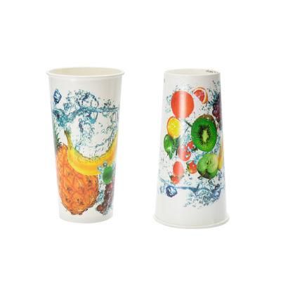 Cold Juice Paper Cup Disposable Paper Cups with Lid