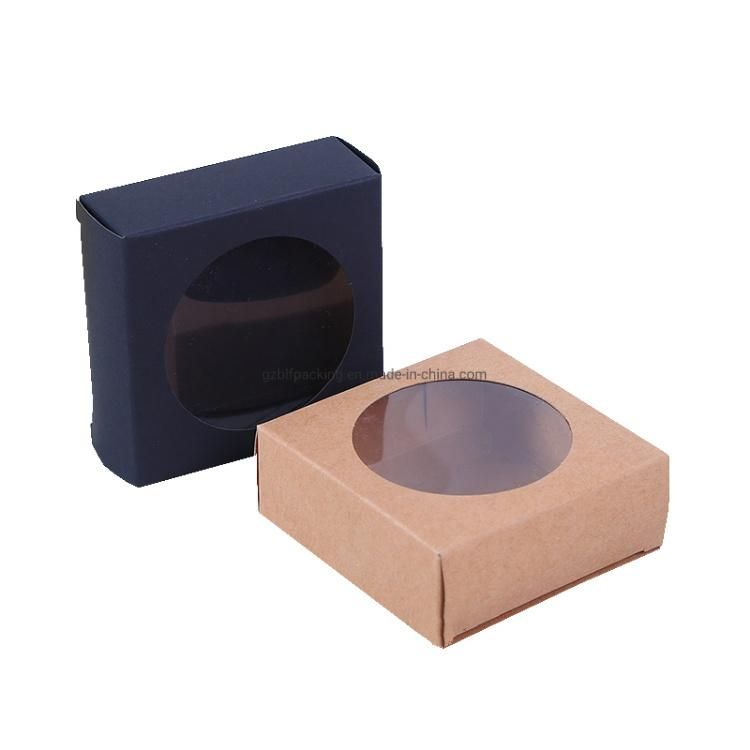 Folding Brown Kraft Paper Beautify Cosmetic Box Packaging