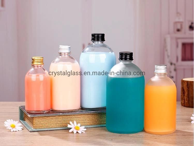 150ml 270ml 350ml 500ml Boston Style Glass Carbonated Beverage Bottle 8oz 16oz