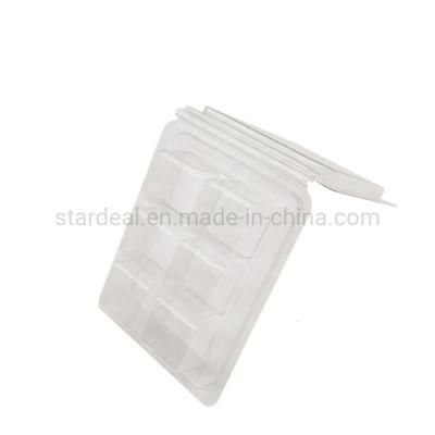 Customized Clear Plastic Wax Melts Clamshell Packaging Blister Tray