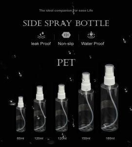 30ml Empty Flat Shoulder Clear Amber White Green Blue Plastic Pet Bottle with Mist Spray