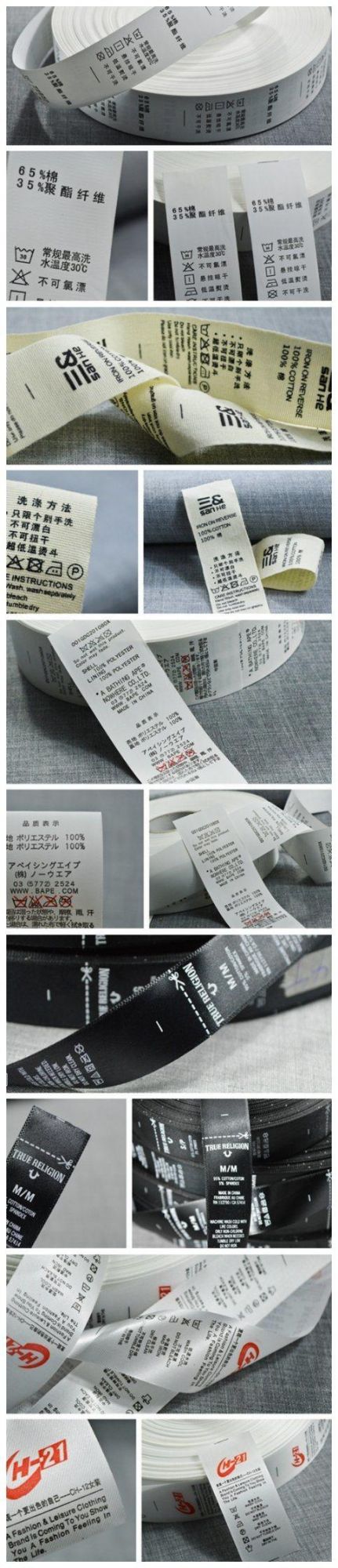 Oeko-Tex Label Printing 100% Cotton Canvas Tape (CC2402)