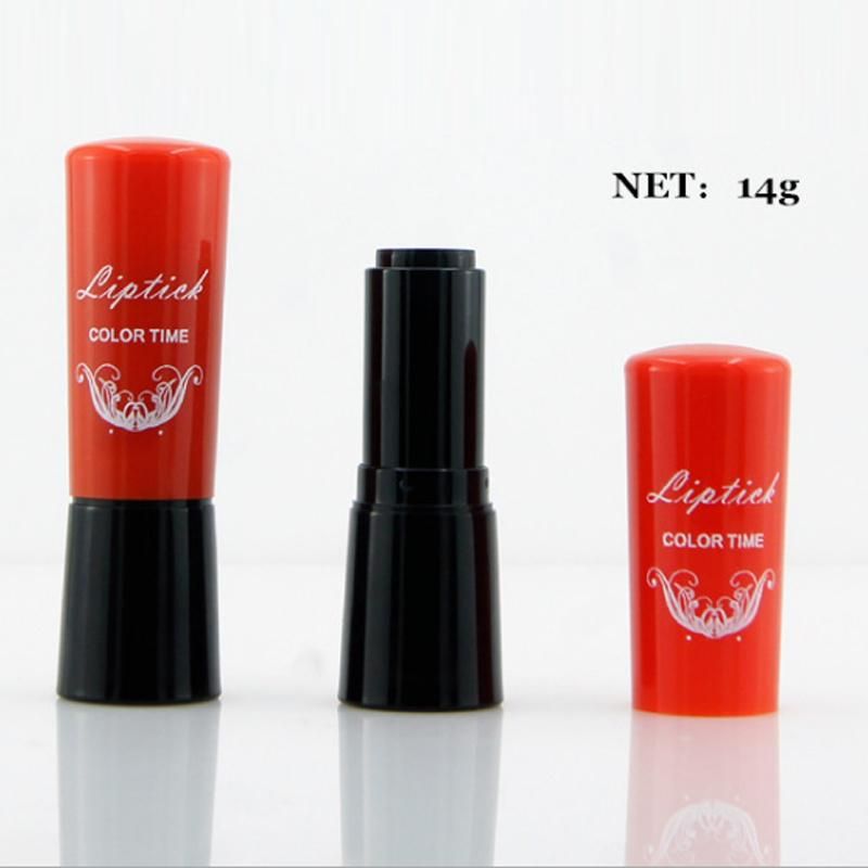 4.3G in Stock Ready to Ship Low MOQ High Quality Orange Pink Light Dark Red Empty Round Lipstick Tube