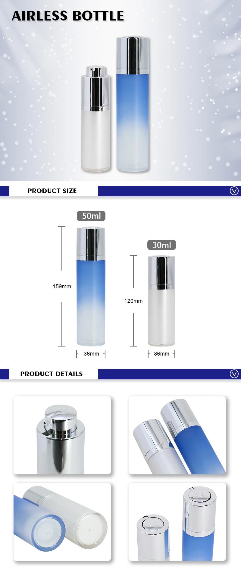 Cosmetic Packaging 30ml 50ml Airless Foundation Pump Bottle