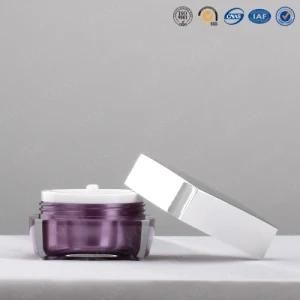 Eco-Friendly Cosmetic Acrylic Cream Jar with Screw Cap
