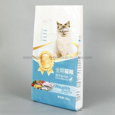 Color Printing BOPP Laminated PP Woven Bag for Animal Food Packaging