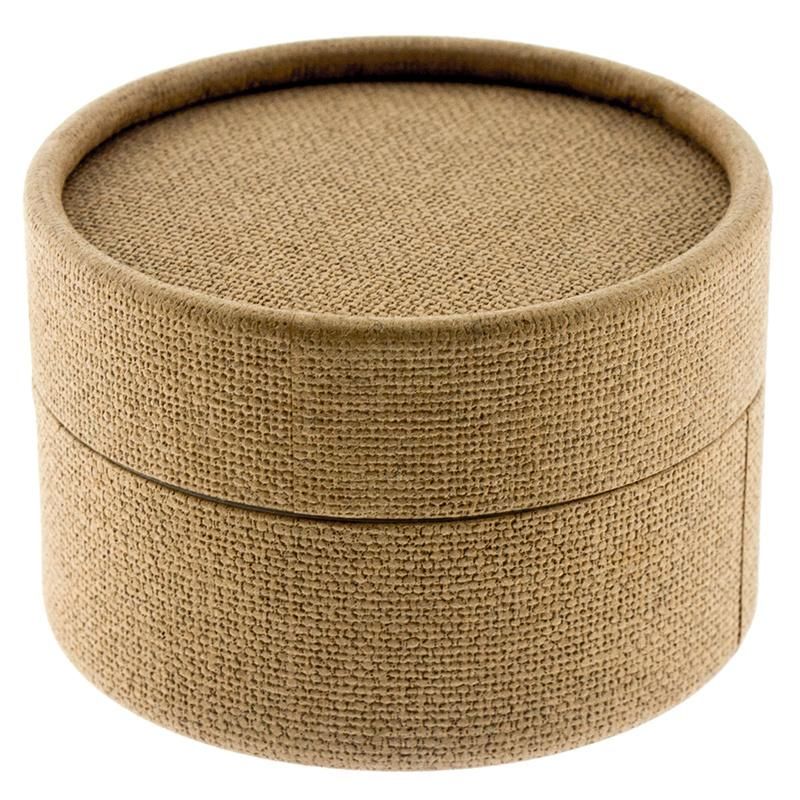 Small Brown Jute Coated Paper Tube, Gift Box